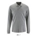 Men's long sleeve pique polo shirt - PERFECT LSL MEN - 3XL, Textile Sol\'s promotional