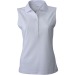 Women's plain polo shirt without sleeves, woman polo promotional