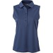 Product thumbnail Women's plain polo shirt without sleeves 4