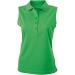 Product thumbnail Women's plain polo shirt without sleeves 5