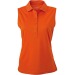 Women's plain polo shirt without sleeves wholesaler