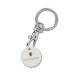 METAL KEY RING WITH ORGANIC TOKEN wholesaler