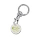 METAL KEY RING WITH ORGANIC TOKEN wholesaler