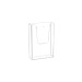 Classic wall-mounted brochure holder 1 case 1/3A4 (L.10.6cm) wholesaler