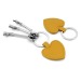 Porte-clés en forme de coeur en PU, porte-clés cuir promotional
