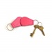 Drop key ring in imitation leather in colourful imitation leather, leather key ring promotional