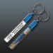 Product thumbnail Key ring with floating liquid insert 1