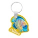 Plastic key ring with custom shape, plastic keychain promotional