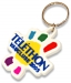 Product thumbnail Keychain in embossed soft pvc - rubber touch 0