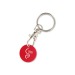 Metal key ring with shopping cart token, Token key ring promotional