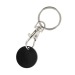 Metal key ring with shopping cart token, Token key ring promotional