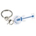 Product thumbnail Carabiner key ring with customisable token 0
