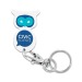 Carabiner key ring with customisable token, Token key ring promotional
