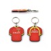 Soft PVC key ring 2D 2 sides, 60 x 40 mm wholesaler