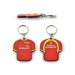 Soft PVC key ring 2D 2 sides, 70 x 50 mm wholesaler