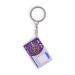 2D soft PVC key ring with flat bottom, 60 x 40 mm, 3D soft PVC key ring promotional
