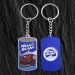 Soft PVC key ring + metal token wholesaler