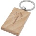 Product thumbnail Gian rectangular key ring in beech wood 1