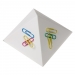 Paper clip holder Magnetic pyramid, magnetic paper clip holder promotional