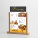 Visual/Menu Holder Wooden Base 2 Plexiglas Frames A4 297x210 wholesaler