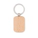 POTY WOOD - Wooden rectangular key ring wholesaler