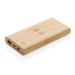 8000 mAh powerbank with 5W induction in FSC®-certified bamboo wholesaler