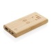 8000 mAh powerbank with 5W induction in FSC®-certified bamboo, Backup battery or powerbank promotional