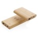 8000 mAh powerbank with 5W induction in FSC®-certified bamboo wholesaler