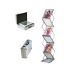 ZIG-ZAG Alu-Plexi folding display stand 6 x A4 + case wholesaler