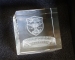 Rectangular glass paperweight with 3d laser engraving wholesaler