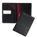 Product thumbnail Leather passport cover with pocket 0