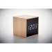 Alarm clock led cube bamboo wholesaler