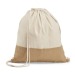 Drawstring bag with imitation jute wholesaler