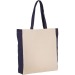 Product thumbnail Two-tone shopping bag in thick cotton 1
