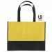 Shopping bag two-coloured 38x29cm non-woven, lounge bag promotional