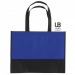 Shopping bag two-coloured 38x29cm non-woven, lounge bag promotional