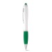 Bicolor stylus with metal clip, Pen with stylus for touch screen promotional