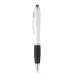 Bicolor stylus with metal clip, Pen with stylus for touch screen promotional