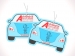 Sentorette in perfumed cardboard, car air freshener / sentorette promotional