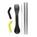 Set of 2 straws and cutlery, straw promotional