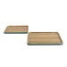 Product thumbnail Set of 2 wooden trays 0