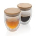 Product thumbnail Double wall glass 250ml with bamboo lid 3
