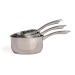 Product thumbnail Set of 3 stainless steel pans 0