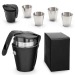 Set of 4 mini metal cups wholesaler