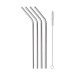 Product thumbnail Set of 4 stainless steel straws 0