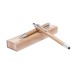 Bamboo heleon ballpoint pen and mechanical pencil set wholesaler