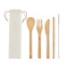 Product thumbnail SETSTRAW - Bamboo cutlery with straw 1