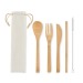 Product thumbnail SETSTRAW - Bamboo cutlery with straw 0