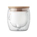 Product thumbnail Double-walled glass bear mug  5