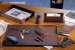 Grained calf leather desk mat with flap CHAMBORD - size 56X38 wholesaler
